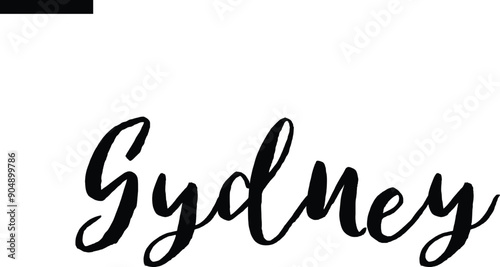 Sydney Travel Saying Typography Text