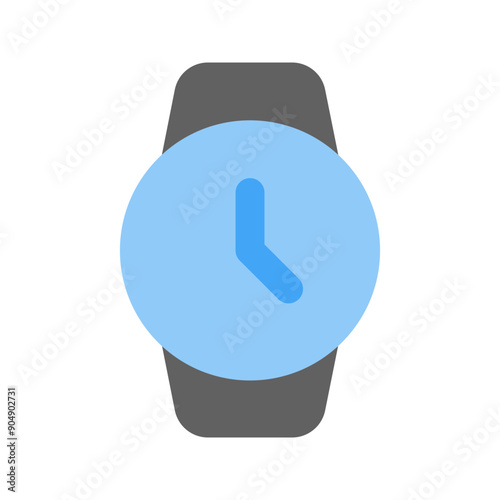 hand watch flat icon