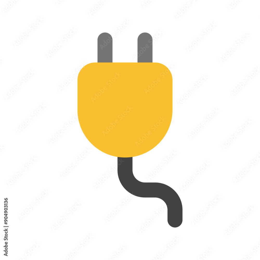 Obraz premium plug flat icon