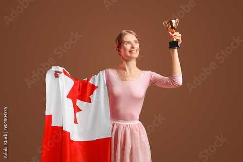 Female figure skater with f...