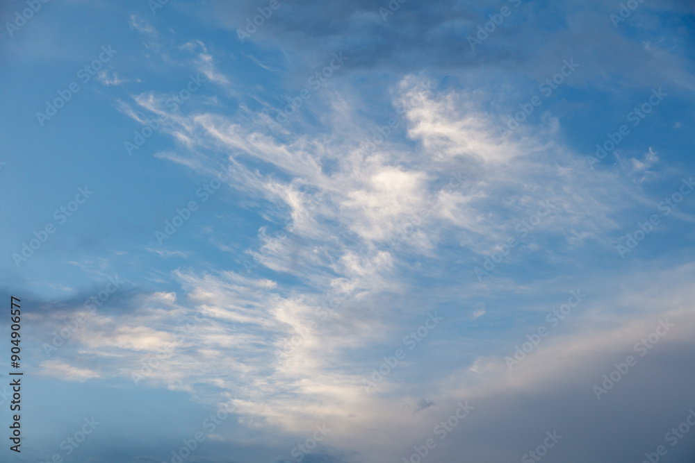 Clouds after rain in the sky as a background Clouds after rain in the sky as a background