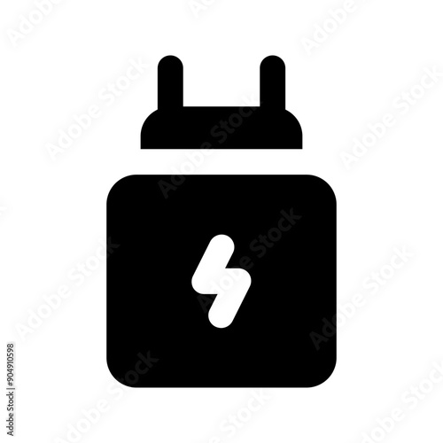 charger glyph icon