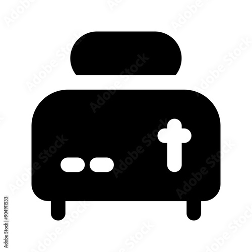 toaster glyph icon