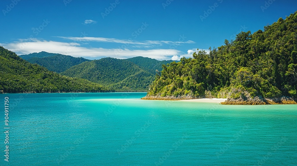 Turquoise waters of Abel Tasman National Park Turquoise waters of Abel Tasman National Park