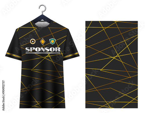 Football soccer jersey design. Sport t shirt design for sublimation.