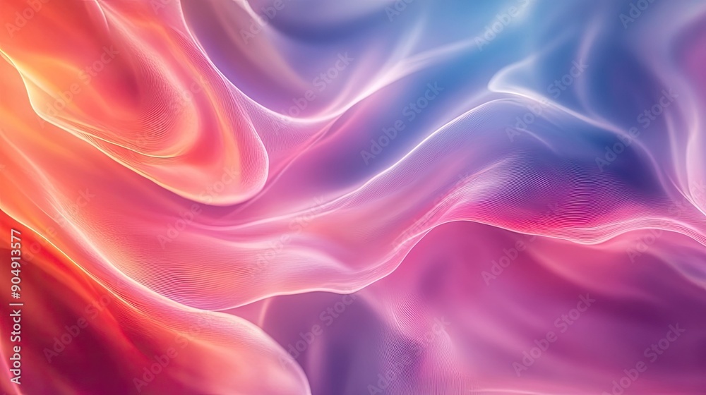 Obraz premium Smooth gradients and flowing lines forming an abstract background design.