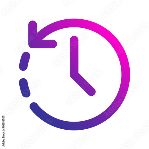 history gradient icon