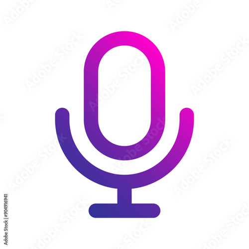 mic gradient icon