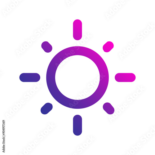 sun gradient icon