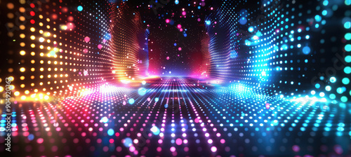 Wallpaper Mural Abstract Blue and Purple Futuristic Background Torontodigital.ca