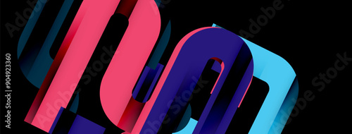 Lines, abstract letter style design background. Geometric vector Illustration For Wallpaper, Banner, Background, Card, Book Illustration, landing page