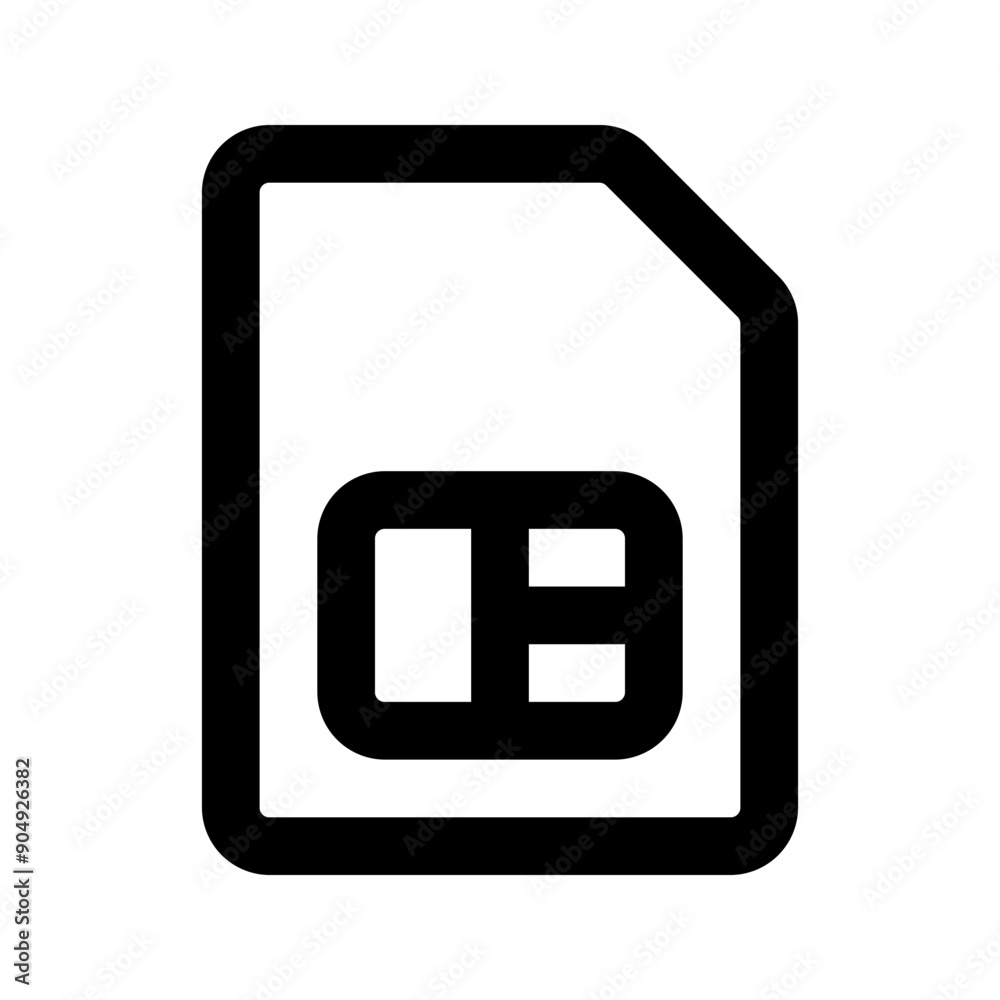 sim line icon sim line icon