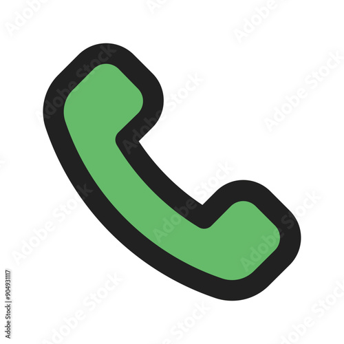 phone call line color icon