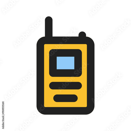 walkie talkie line color icon