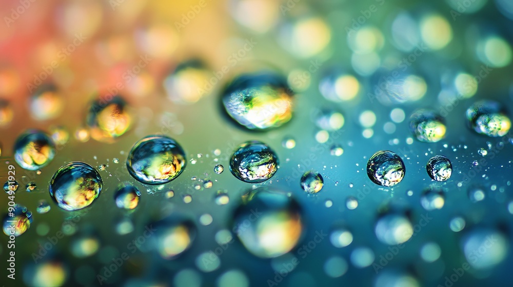 Water droplets from the Offset Collection Water droplets from the Offset Collection