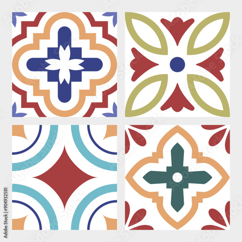 abstract colorfull seamless tiles