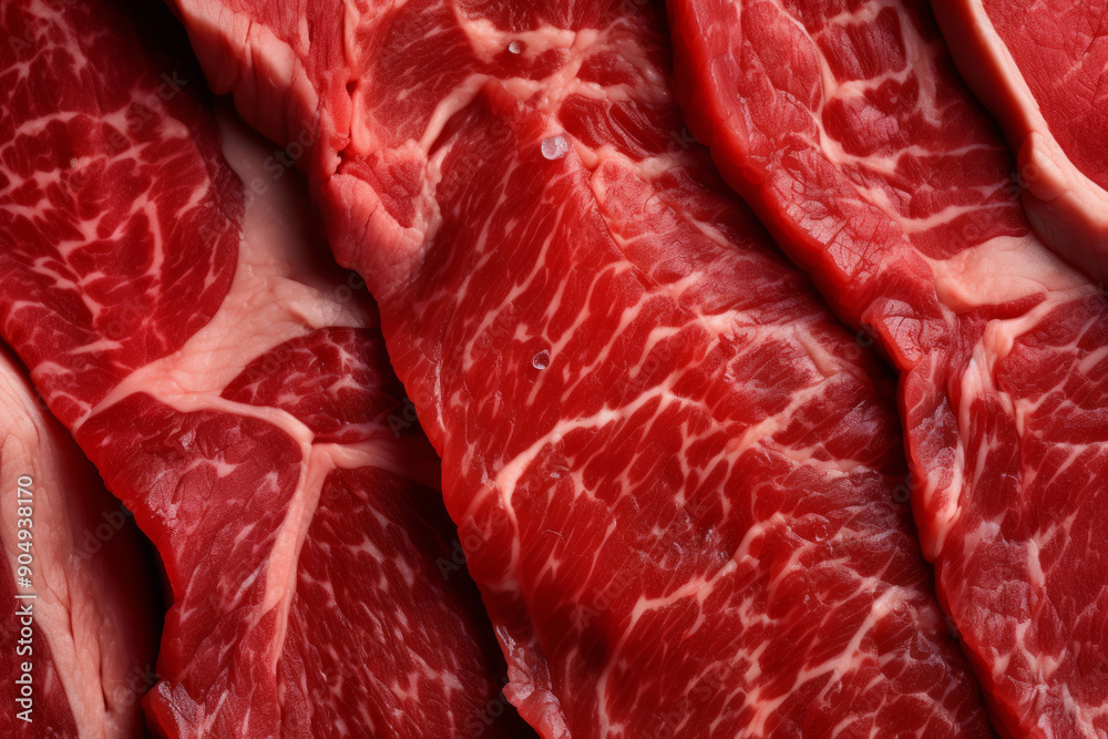 Processed collage of fresh raw meat beef surface texture. Background for banner, backdrop Processed collage of fresh raw meat beef surface texture. Background for banner, backdrop