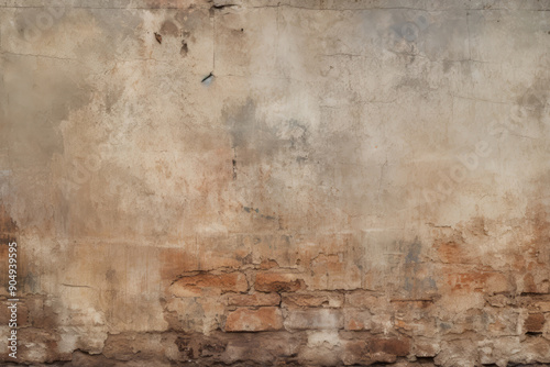 Processed collage of dirty brown concrete wall surface texture. Background for banner, backdrop