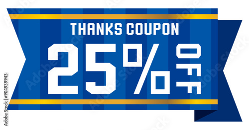 リボンをイメージしたポップなクーポンチケット