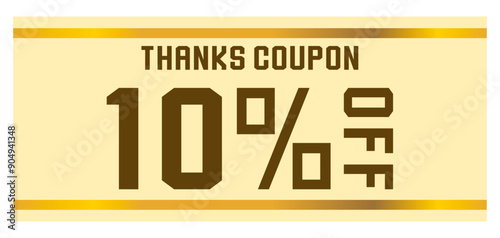 リボンをイメージしたポップなクーポンチケット