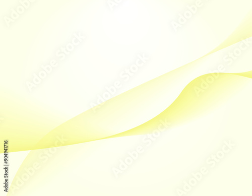 ウェーブ背景　波　レモンイエロー　5
