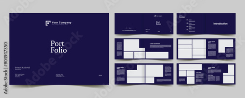 creative landscape photography brochure portfolio template