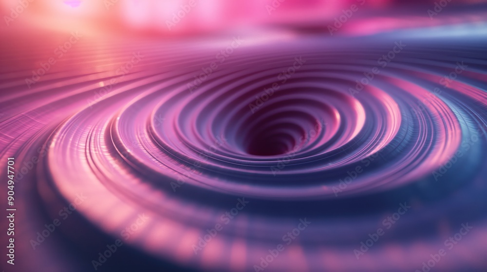 Abstract spiral background with blue violet flowing waves. Generative AI Abstract spiral background with blue violet flowing waves. Generative AI