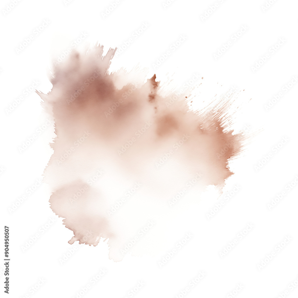 Ink splash of taupe color on a transparent background Ink splash of taupe color on a transparent background