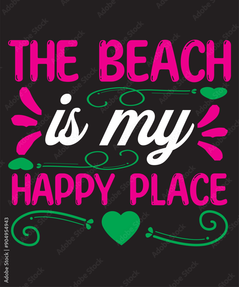Obraz premium beach t-shirt design