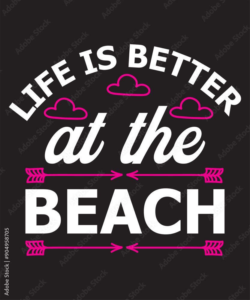 Fototapeta premium beach t-shirt design
