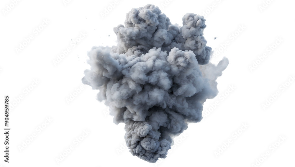 Grey smoke explosion transparent background Grey smoke explosion transparent background