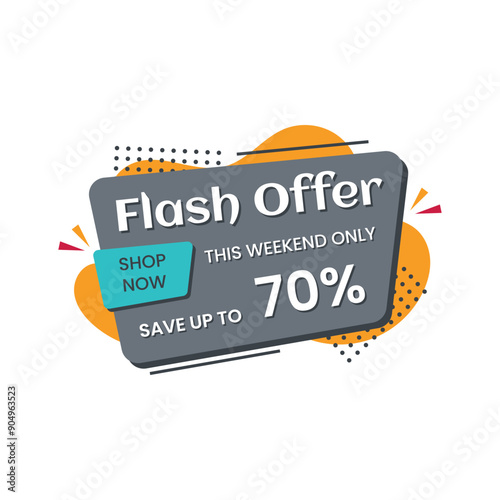 A weekend sale offer is promoted on a banner with a huge 70% discount,