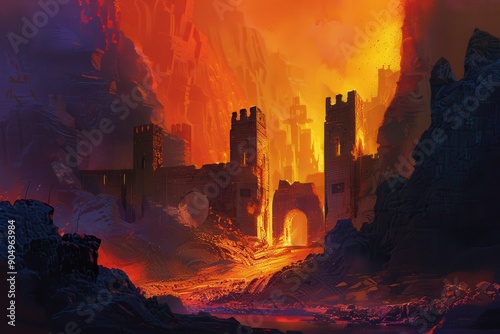 Molten Ruins of a Forgotten Fortress