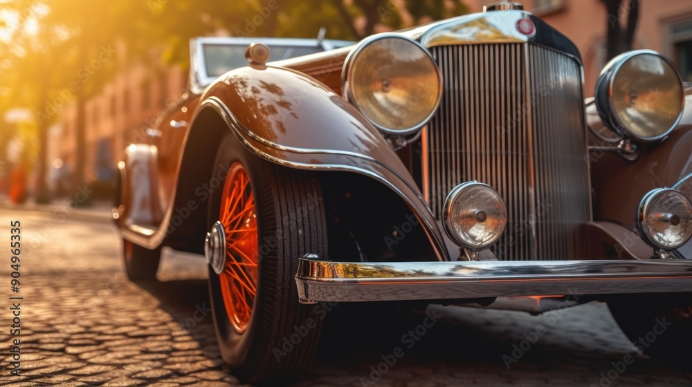 Fototapeta premium Vintage Car Close-up