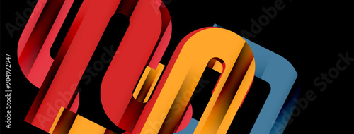 Lines, abstract letter style design background. Geometric vector Illustration For Wallpaper, Banner, Background, Card, Book Illustration, landing page