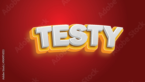 testy 3D text effect 