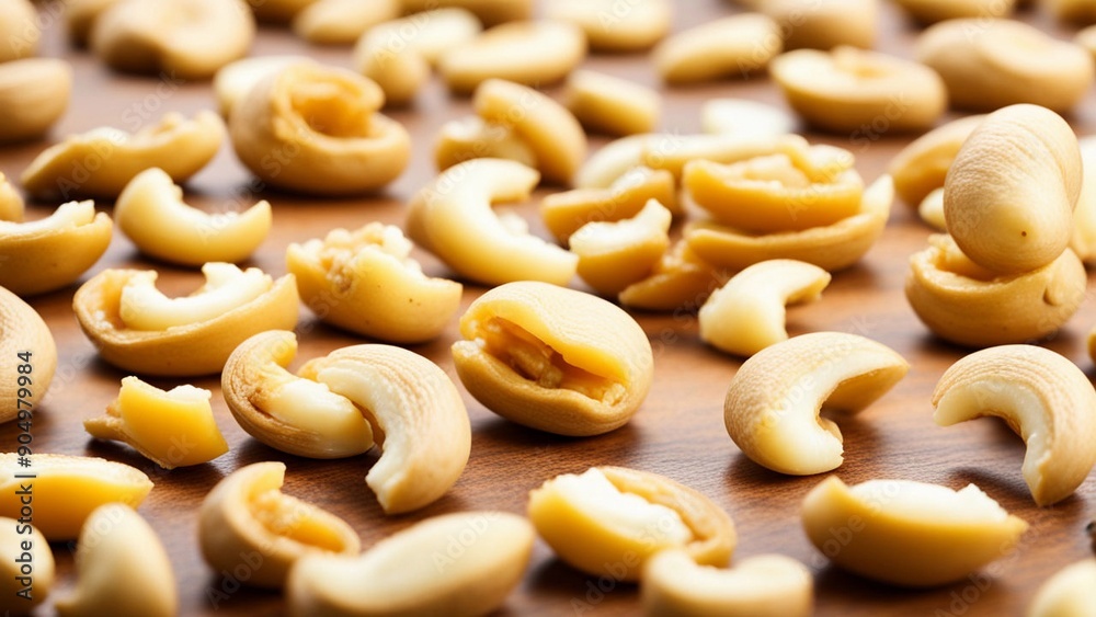 close up of delicious cashew nuts isolated on white background close up of delicious cashew nuts isolated on white background