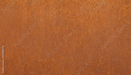 Closeup of rusted orange weathering steel texture