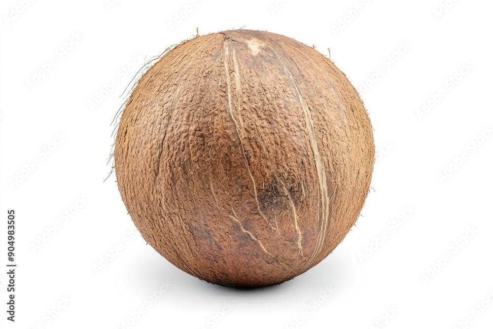 coconut, isolated on white background, full depth of field, ai coconut, isolated on white background, full depth of field, ai