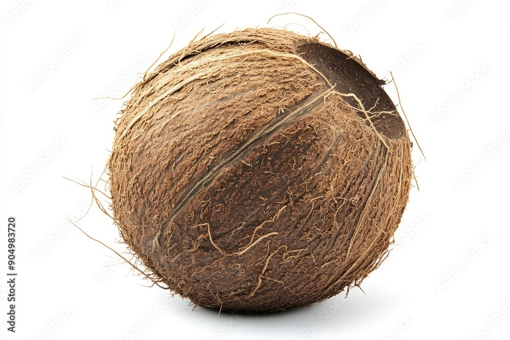 coconut, isolated on white background, full depth of field, ai coconut, isolated on white background, full depth of field, ai