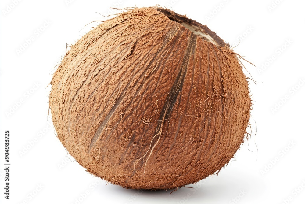 coconut, isolated on white background, full depth of field, ai coconut, isolated on white background, full depth of field, ai