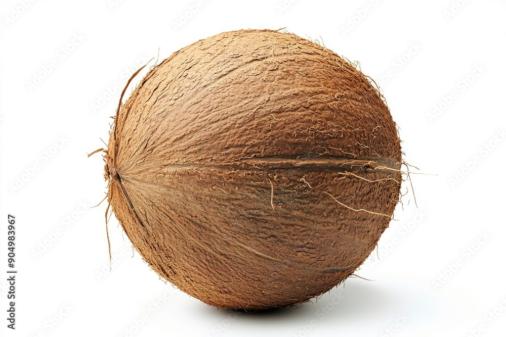 coconut, isolated on white background, full depth of field, ai coconut, isolated on white background, full depth of field, ai