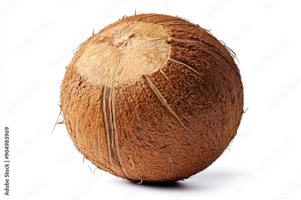 coconut, isolated on white background, full depth of field, ai coconut, isolated on white background, full depth of field, ai
