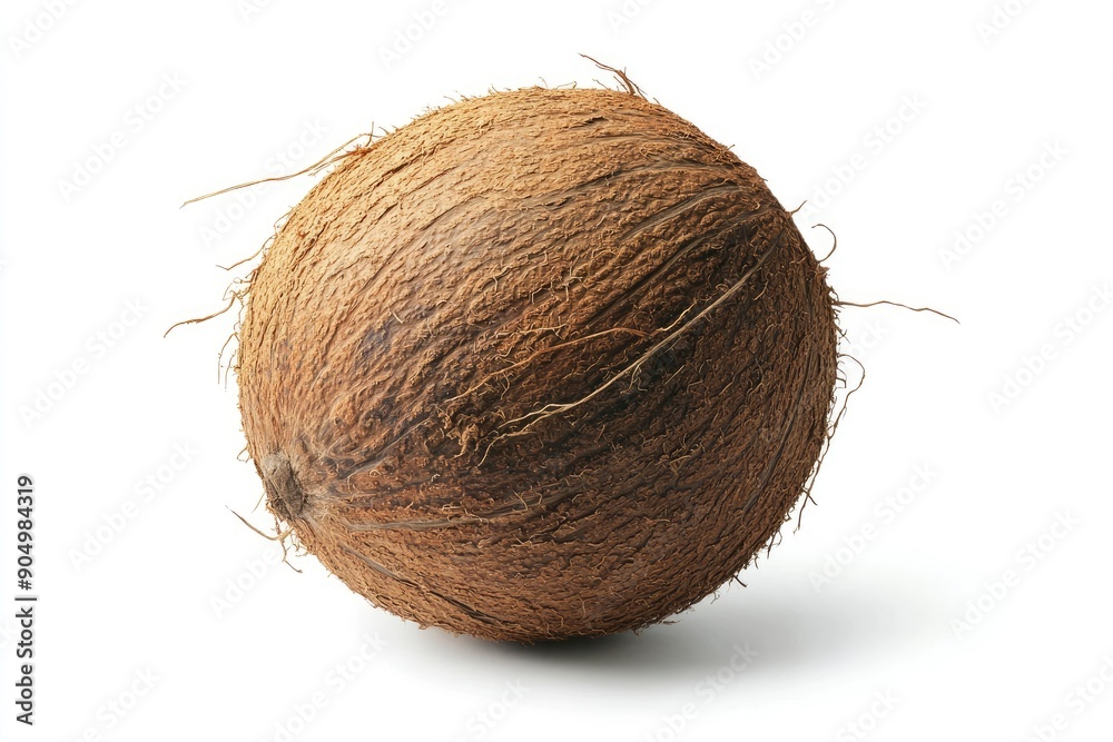 coconut, isolated on white background, full depth of field, ai coconut, isolated on white background, full depth of field, ai