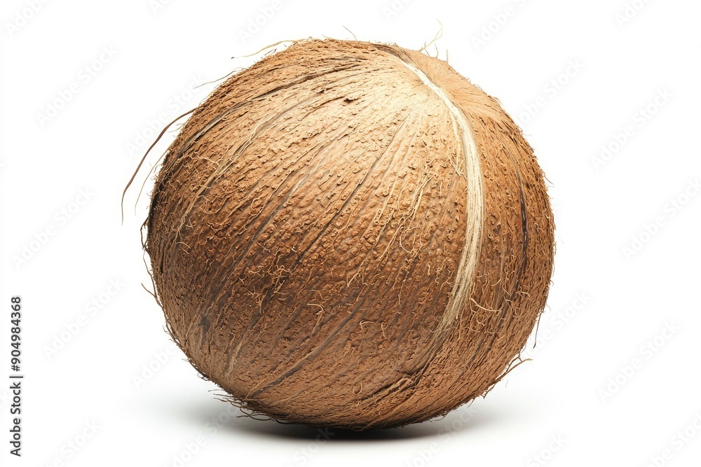 coconut, isolated on white background, full depth of field, ai coconut, isolated on white background, full depth of field, ai