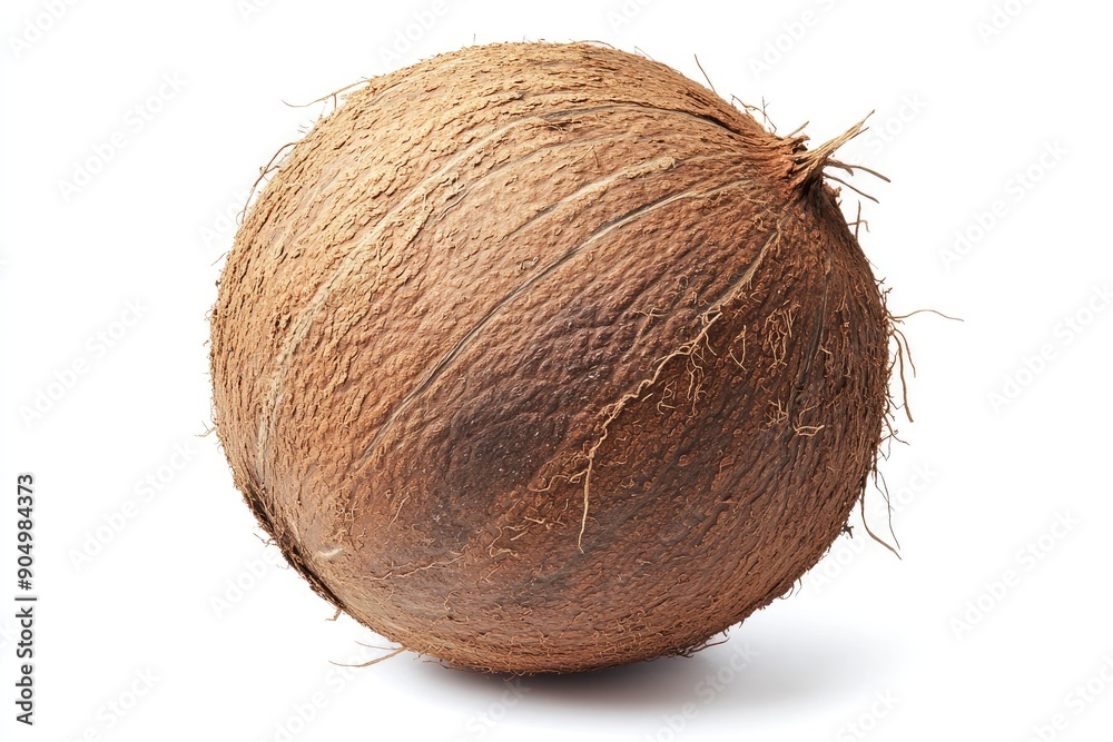 coconut, isolated on white background, full depth of field, ai coconut, isolated on white background, full depth of field, ai