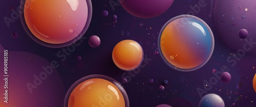 Wallpaper Mural background with bubbles Torontodigital.ca