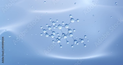 Wallpaper Mural Carisoprodol rotating molecular structure, 3d model of molecule, musculoskeletal, looped video Torontodigital.ca