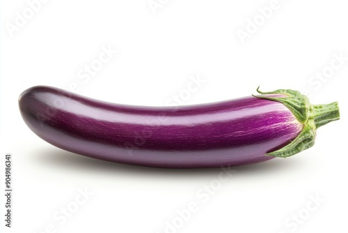 Wallpaper Mural Eggplant isolated on white background, full depth of field, ai Torontodigital.ca