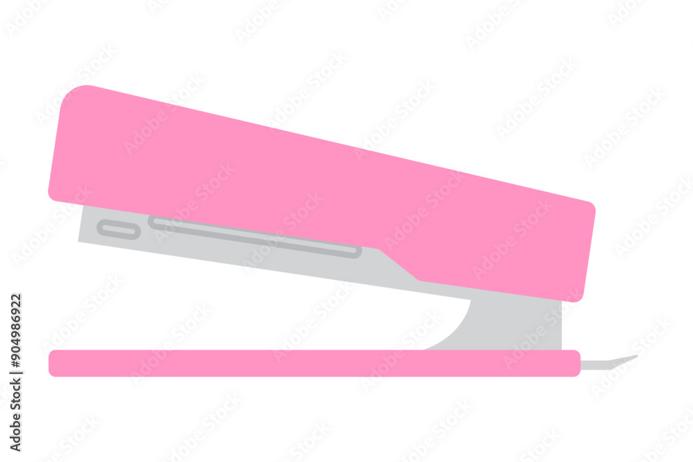 ステープラーのイラスト  線なし フラット